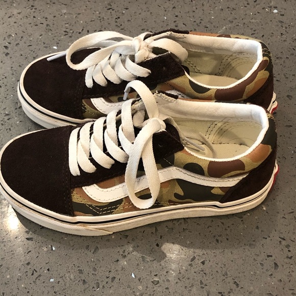 camo vans boys